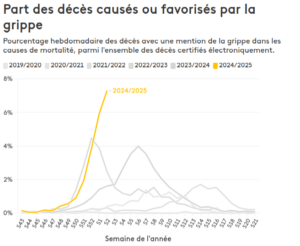 Taux de mortalité grippe 2025